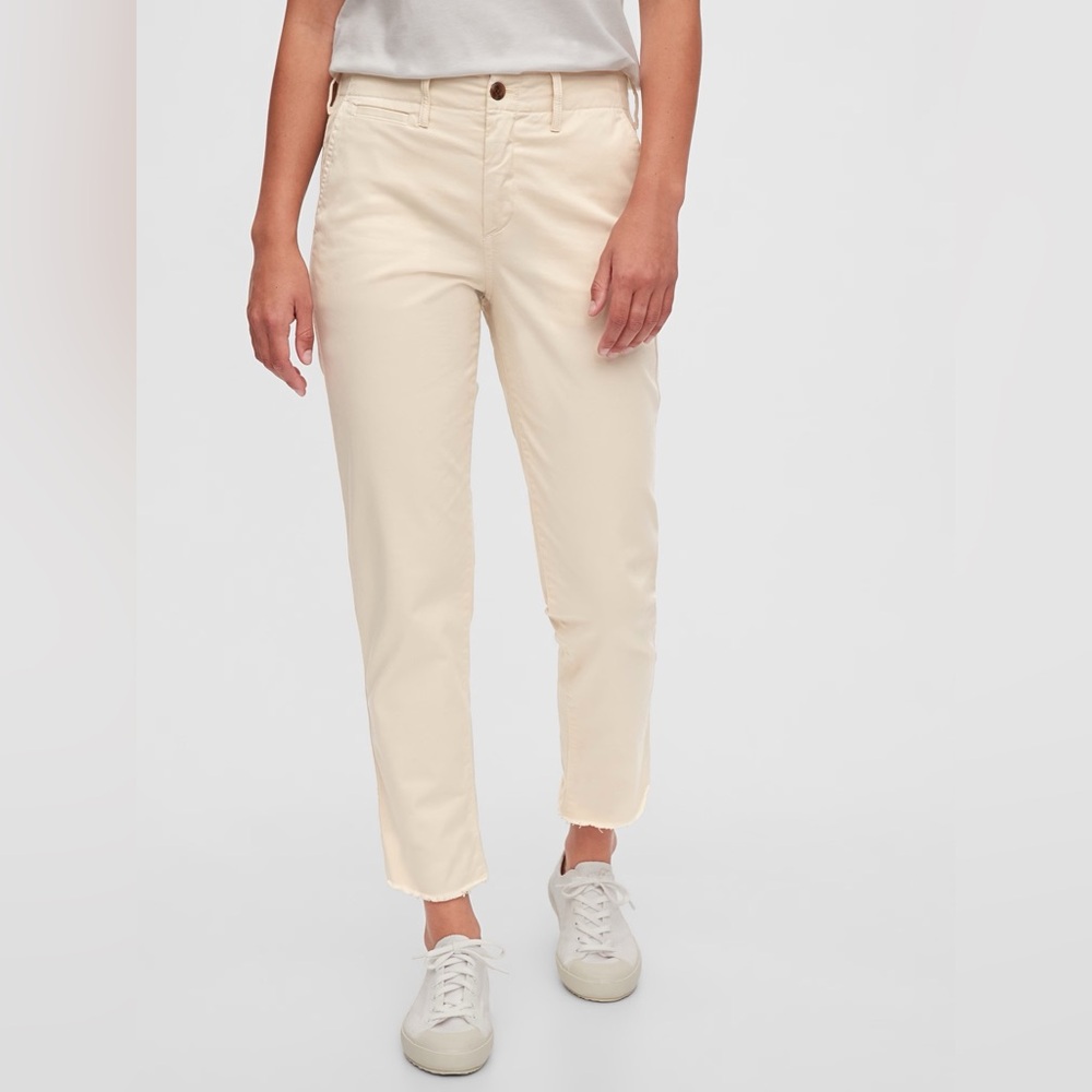 GAP Straight Khakis with Let Down Hem